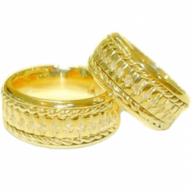 Aliança de noivado ou casamento BELEZA RARA 5mm em ouro 18K - Andrade  Alianças Joias